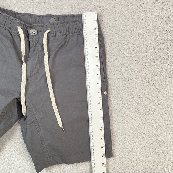 Vuori Gray Ripstop Drawstring Shorts 8” Inseam Men’s Size S Small - Picture 8 of 8